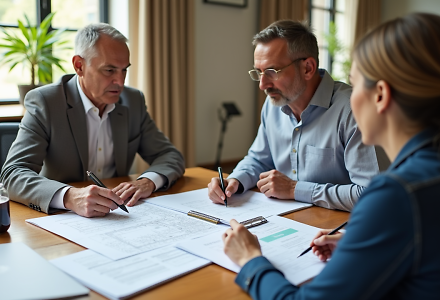 Grundstück kaufen: Was vor dem Notartermin geklärt sein sollte - Beitragsbild (Flux-advanced)